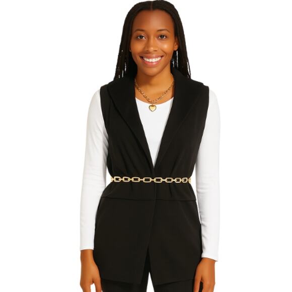 CABLE & GAUGE Black Fleece Lined Vest, M, NWT! - Picture 10 of 10